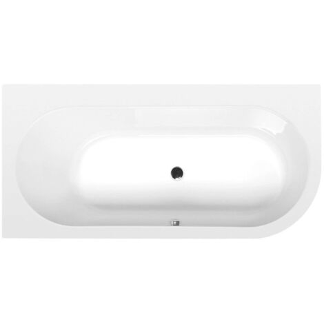 Polysan Bañeras - Bañera asimétrica ASTRA L, 165x80x48 cm, izquierda, blanca 33611