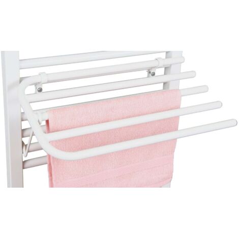 Aqualine Accesorios - Toallero para calefactores, longitud 60 cm, blanco 25-03-SV460