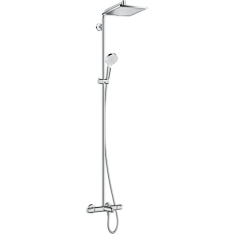 Hansgrohe Crometta - Grifo termostático de bañera E 240 Showerpipe con accesorios, cromo 27298000 (1/5)