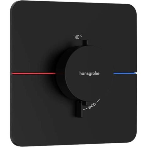 Hansgrohe ShowerSelect Comfort - Grifo termostático empotrado, negro mate 15588670 (1/3)