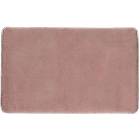 Sapho Accesorios de baño Gedy - Alfombrilla de baño 50x80 cm, con antideslizante, rosa 96FY508010 (1/5)