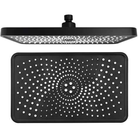 Sapho - Rociador de ducha 30x18 cm, negro mate SK851B (1/4)