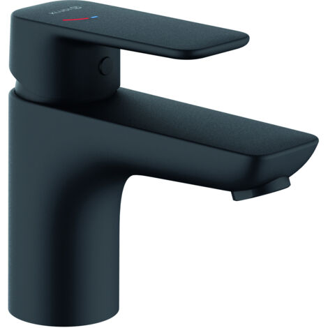 Kludi Pure&Style - Grifo de lavabo, EcoPlus, negro mate 403893975 (1/3)