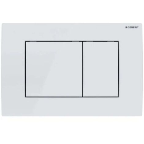 Geberit Delta30 - Pulsador de descarga, blanco alpino 115.137.11.1