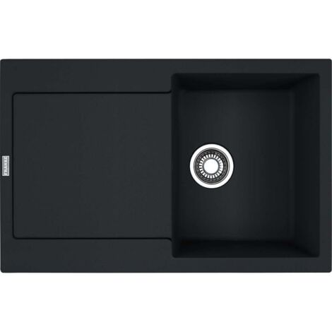 Franke Maris - Fregadero de fragranite MRG 611, 78x50 cm, negro mate 114.0637.576