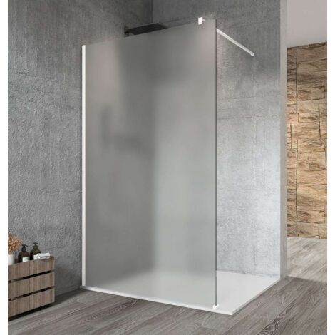 Gelco Vario - Mampara de ducha Walk-In, 100 cm, Coated glass, blanco/cristal esmerilado GX1410GX1015 (1/4)