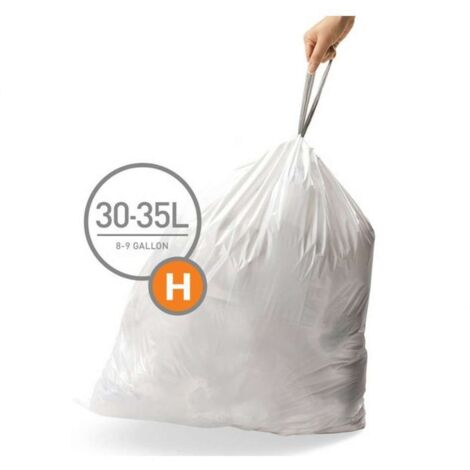 Simplehuman Accesorios - Bolsas de basura 30-35 l, tipo H, 20 uds CW0168