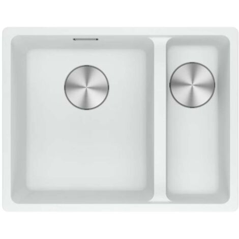 Franke Maris - Fregadero de fragranite MRG 160-34-15/2, 55x43 cm, blanco hielo 125.0687.267