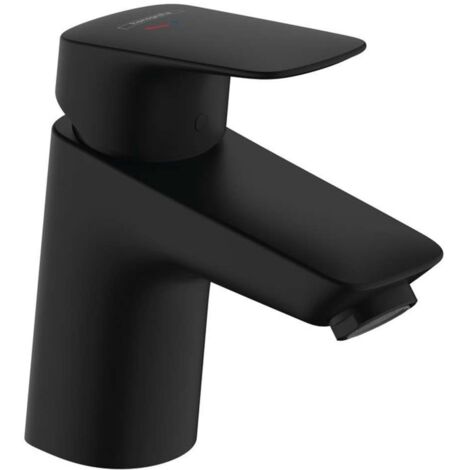 Hansgrohe Logis - Grifo de lavabo, CoolStart, negro mate 71073670 (1/4)