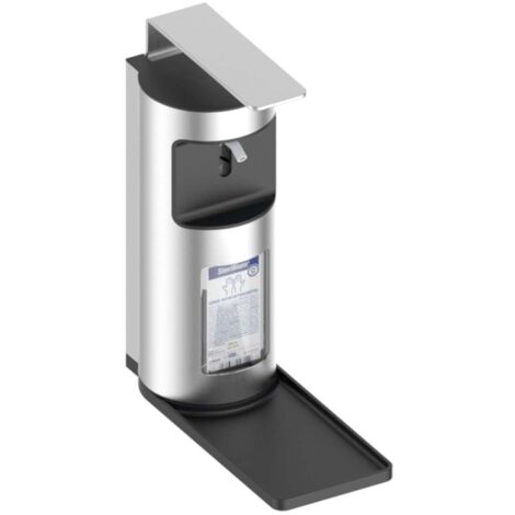 Keuco Plan - Dispensador de jabón/desinfectante, 500 ml, de pared, plata/negro 34954170100 (1/3)