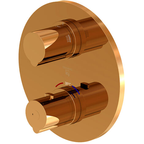 Steinberg 100 - Grifo empotrado termostático para 2 dispositivos, oro rosado 100 4133 3 RG (1/5)