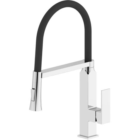 Sapho Maya - Grifo de fregadero con brazo flexible, cromo MA780 (1/5)