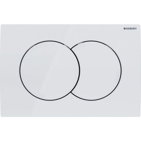 Geberit Delta01 - Pulsador de descarga, blanco alpino 115.107.11.1