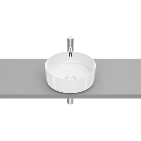 Roca Inspira - Lavabo sobre encimera, diámetro 37 cm, blanco A327523000 (1/5)