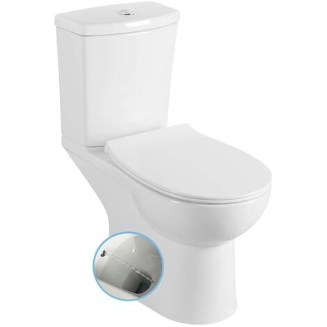 Sapho Keramika - Inodoro Kairo, con ducha de bidé, desagüe trasero, blanco PC106