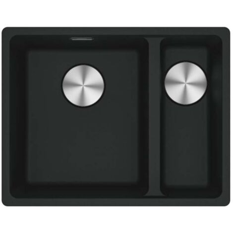 Franke Maris - Fregadero de fragranite MRG 160-34-15/2, 55x43 cm, negro mate 125.0687.264