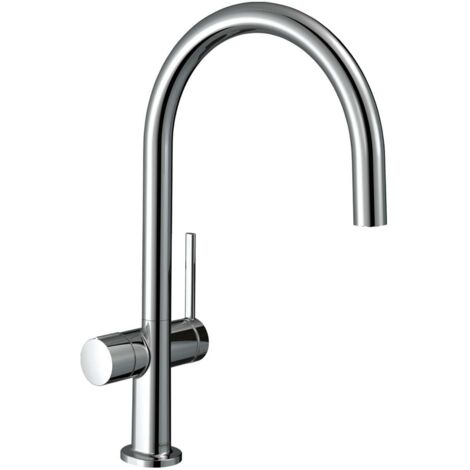 Hansgrohe M54 - Grifo de fregadero Talis 220, con válvula cerrable para dispositivo, cromo 72805000 (1/3)