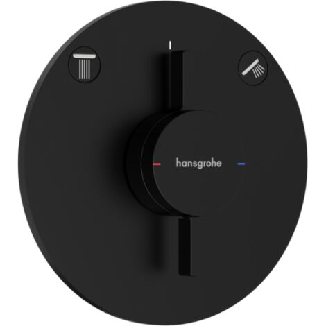 Hansgrohe DuoTurn S - Grifo empotrado para 2 dispositivos, negro mate 75418670