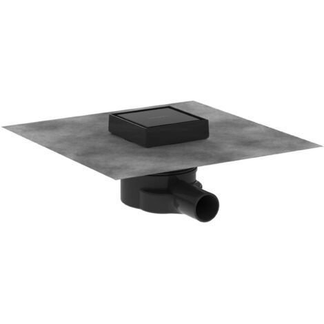Hansgrohe RainDrain Point - Desagüe de suelo, 10x10 cm, negro mate 56247670 (1/5)