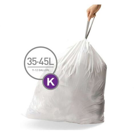 Simplehuman Accesorios - Bolsas de basura 35-45 l, tipo K, 20 uds CW0171 (1/5)