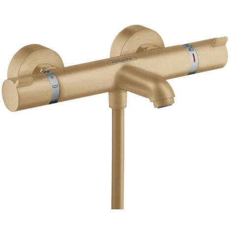 Hansgrohe Ecostat Comfort - Grifo de bañera termostático, bronce cepillado 13114140