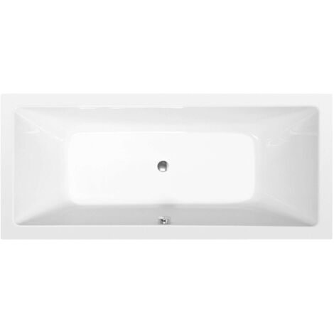 Polysan Bañeras - Bañera rectangular KRYSTA, 1800x700x390, blanco 72906