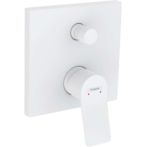 Hansgrohe Vivenis - Grifo empotrado de bañera, 2 salidas, blanco mate 75415700