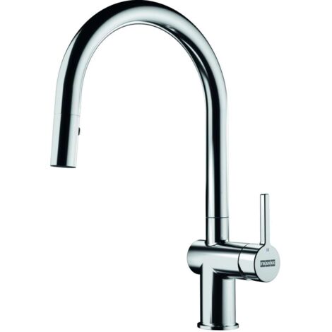 Franke Active - Grifo de fregadero FN 4090.031, con ducha extraíble, cromo 115.0653.401 (1/2)