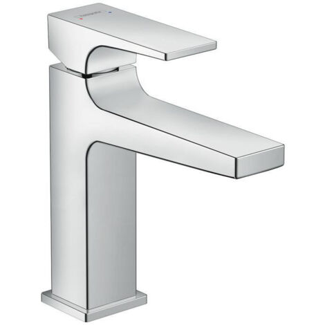 Hansgrohe Metropol - Grifo monomando de lavabo 110 con conjunto de desagüe y tirador, cromo 32506000 (1/5)