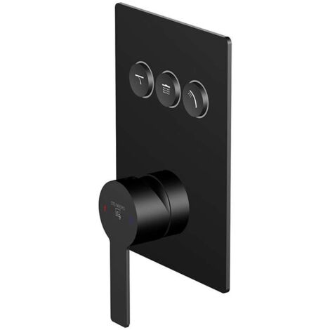 Steinberg 390 - Grifo empotrado para 3 dispositivos, negro 390 2231 3 S (1/2)