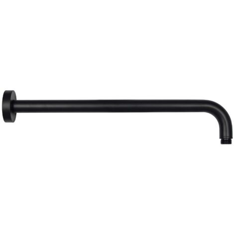 Paffoni Stick - Brazo de ducha, longitud 40 cm, negro mate ZSOF034NO
