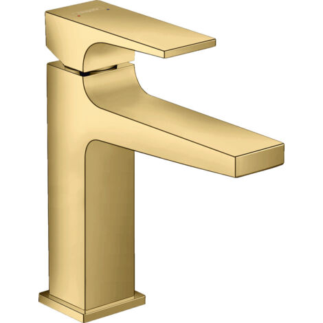 Hansgrohe Metropol - Grifo de lavabo con desagüe Push-Open, aspecto de oro pulido 32507990 (1/5)