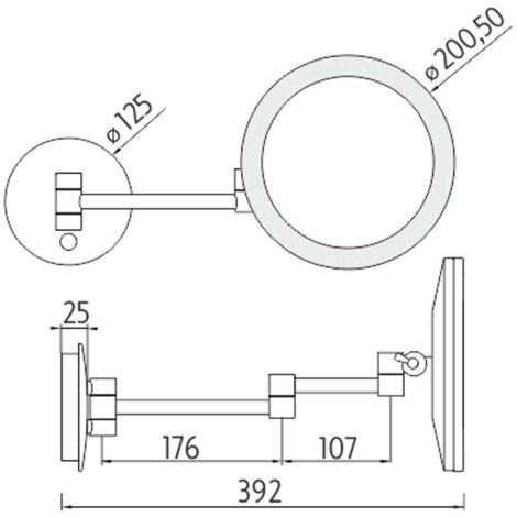 Simplehuman Espejos Cosméticos - Espejo Cosmético Con Iluminación LED, Blanco ST3038