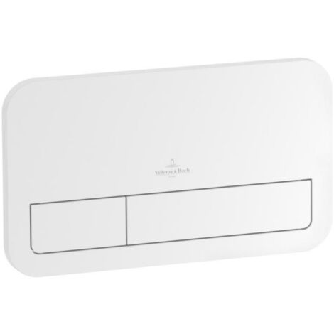 Villeroy & Boch – Pulsador de descarga de WC E200 – Plástico de alta calidad – Acabado blanco – 92249068 (1/6)
