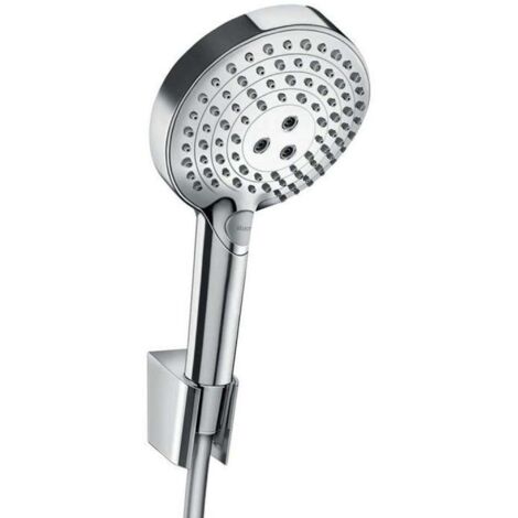 Hansgrohe Raindance Select S - Conjunto de ducha 120 3jet P con soporte y manguera 1,25 m, cromo 27669000