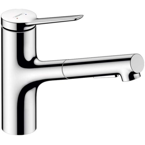 Hansgrohe Zesis M33 - Grifo de fregadero con ducha extraíble, sBox, cromo 74821000 (1/5)