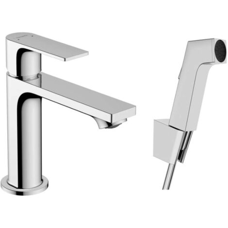 Hansgrohe Rebris E - Grifo de lavabo con ducha de bidé, cromo 72216000 (1/2)
