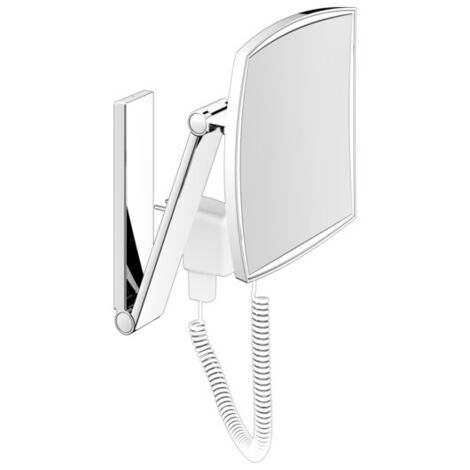 Keuco Espejos cosméticos - Espejo de pared cosmético con iluminación LED, cromo 17613019001