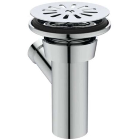 Ideal Standard Vertederos - Sifón incl. tapa de desagüe, cromo D5870AA (1/2)