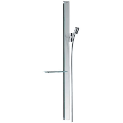 Hansgrohe Unica'E - Barra de ducha 90 cm, con manguera de ducha, cromo 27640000