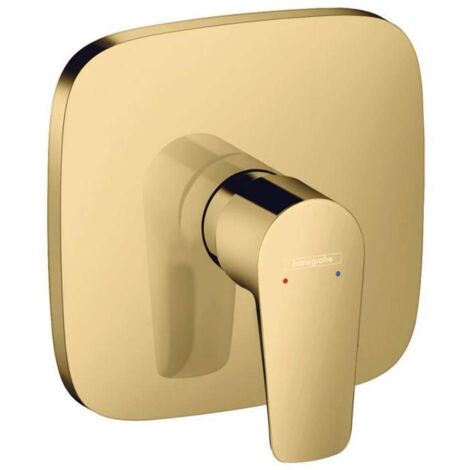Hansgrohe Talis E - Grifo de ducha empotrado, aspecto de oro pulido 71765990