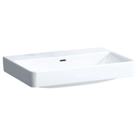 Lavabo LAUFEN PRO S, sin agujero para grifo, con rebosadero,