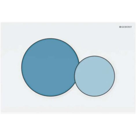 Geberit Sigma01 - Pulsador de descarga, azul/blanco 115.770.SX.5