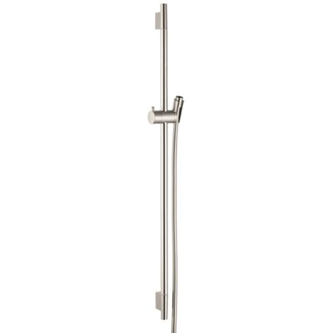 Hansgrohe Raindance - Barra de ducha Unica'S Puro 90 cm, con manguera, níquel cepillado 28631820
