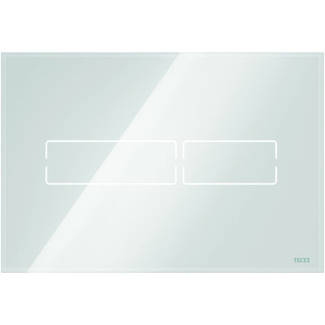 Tece TECElux - Control electrónico de descarga, alimentación por red, vidrio blanco brillante 9240960 (1/3)