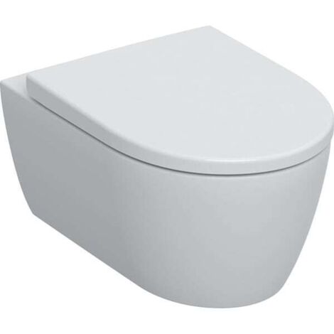 Geberit iCon - Inodoro suspendido con asiento, Rimfree, SoftClose, blanco alpino 501.663.JT.1 (1/3)