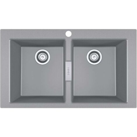 Franke Sirius 2.0 - Fregadero de tectonite S2D 620-86, 86x50 cm, gris 143.0650.970