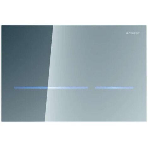 Geberit Sigma80 - Control electrónico de descarga, alimentación de red, cristal reflectante 116.092.SM.6 (1/2)