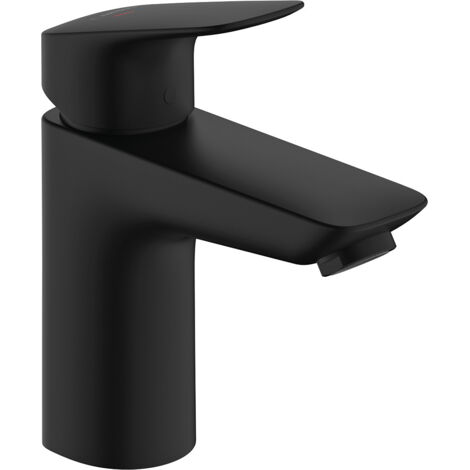 Hansgrohe Logis - Grifo de lavabo, CoolStart,  EcoSmart, negro mate 71103670 (1/5)