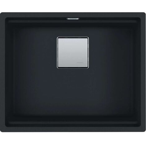 Franke Kubus 2 - Fregadero de fragranite KNG 110-52, 56x46 cm, negro mate 125.0670.898